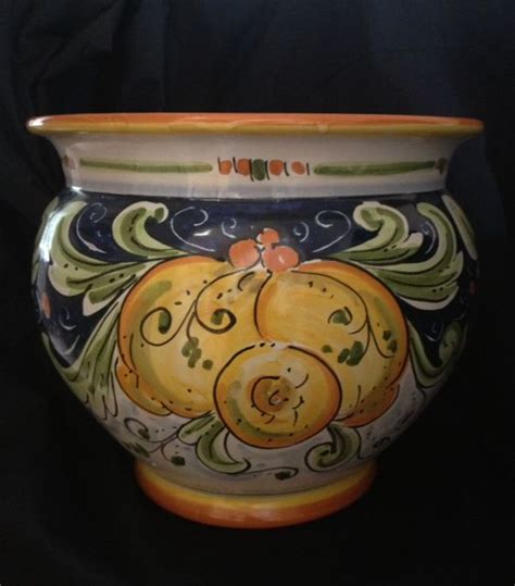 Water stains in ceramic pots can be some of the toughest stains to tackle. Planter Lemon | Planters, Planter pots, Caltagirone