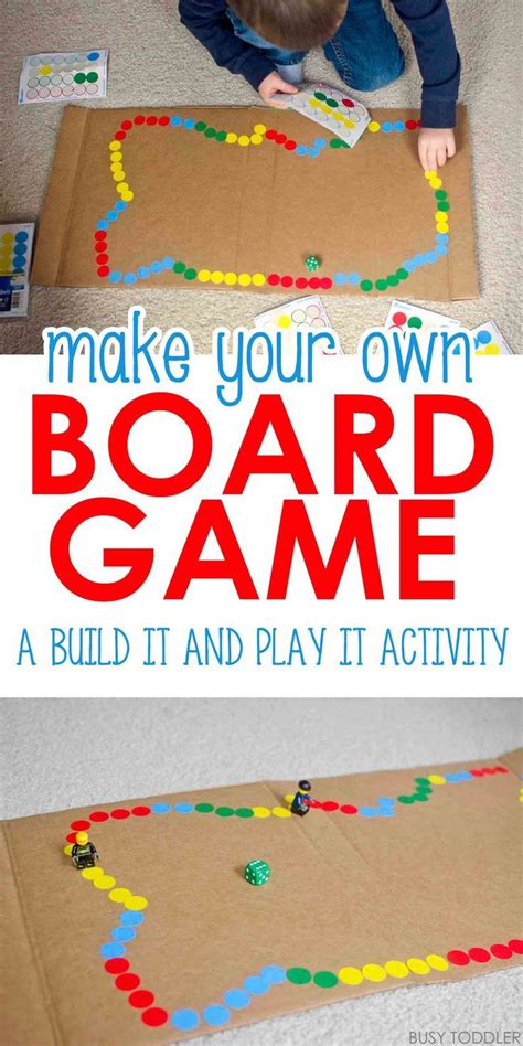 Homemade math board games ideas. DIY Board Game - Busy Toddler | Board games diy, Math ...