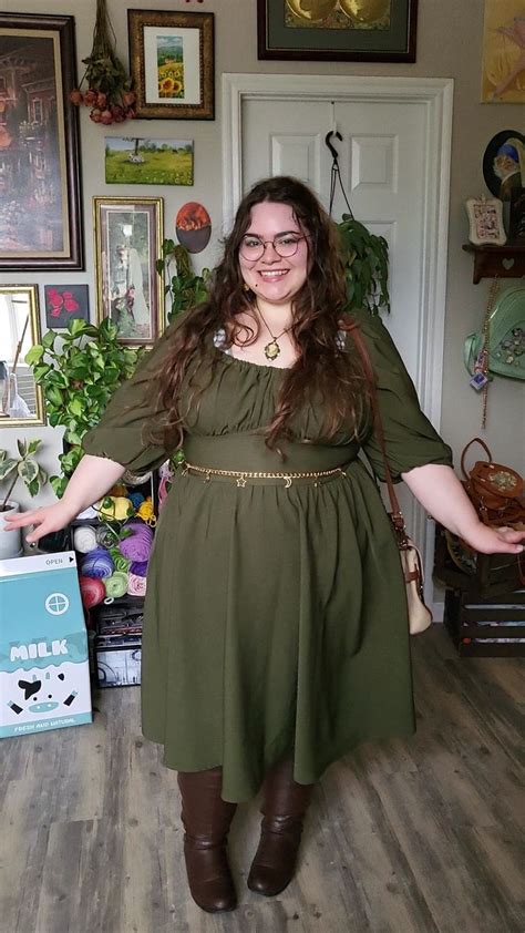 Cottagecore Plus Size Whimsical In Plus Size Outfits Curvy