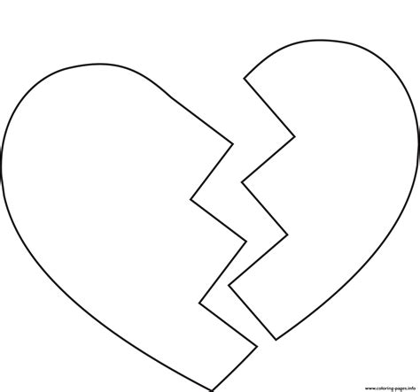 Rose and heart valentines s5874. Broken Heart 3 Coloring Pages Printable