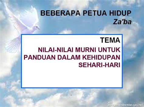 Gurindam beberapa petua hidup (za'ba). ESEI DAN KOMSAS TINGKATAN 4 DAN 5 (SPM ): ANTOLOGI SEJADAH ...