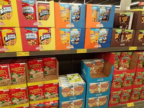 The Cereal Aisle At Aldis Crappyoffbrands