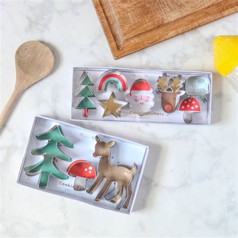 Christmas Shaped Biscuit Cookie Cutter Set By Berylune