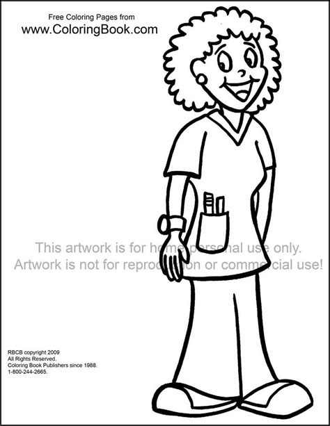 Nurse Coloring Pages For Preschool Coloring Pages