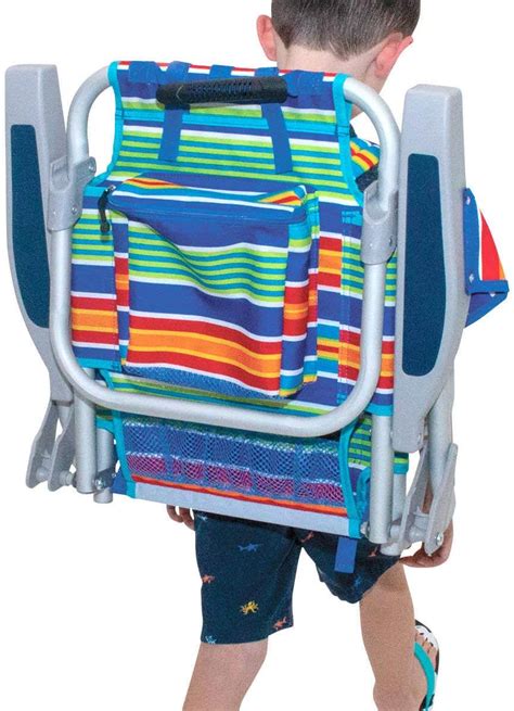 Tommy Bahama Striped Folding Backpack Childrens Beach Chair 3 10