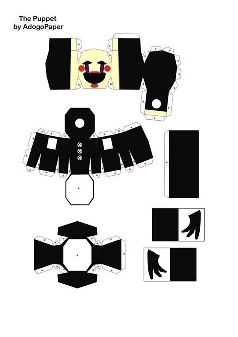 Five Nights At Freddys 2 The Puppet Papercraft P1 By Adogopaper