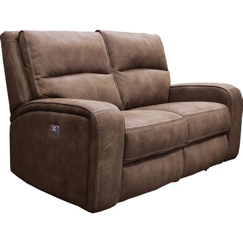 Paramount Living Polaris Contemporary Dual Power Reclining Sofa With Power Headrests And Usb