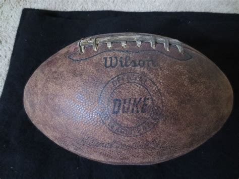 Lot Detail 1960s The Duke Game Used Football Wilson Nfl