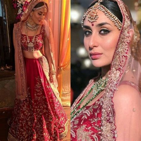 The Bridal Look Of The Stunning Beauty Kareena Kapoor Khan Bridal Fashiontrends Kareenakapoorkhan