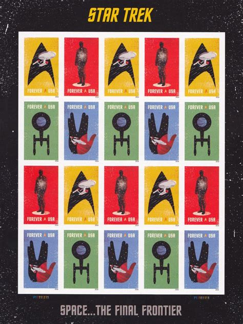 Star Trek Us Postal Stamps