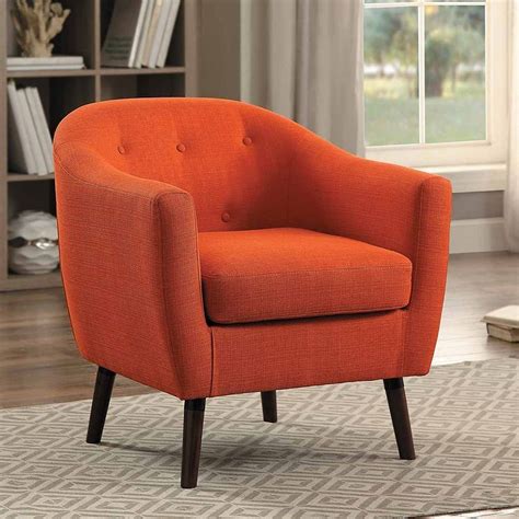 Lucille Orange Accent Chair By Homelegance Furniturepick