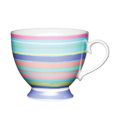 Kitchencraft China Bright Stripe Mug Kcmftd11 Topline Heavins Euronics