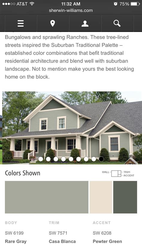 Sherwin williams dovetail exterior and benjamin moore wythe. 30 Of The Best Popular Green Sherwin Williams Exterior ...