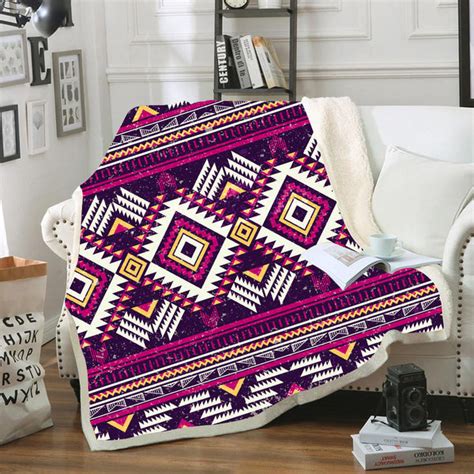 Blk0051 Pattern Tribal Native Blanket Powwow Store