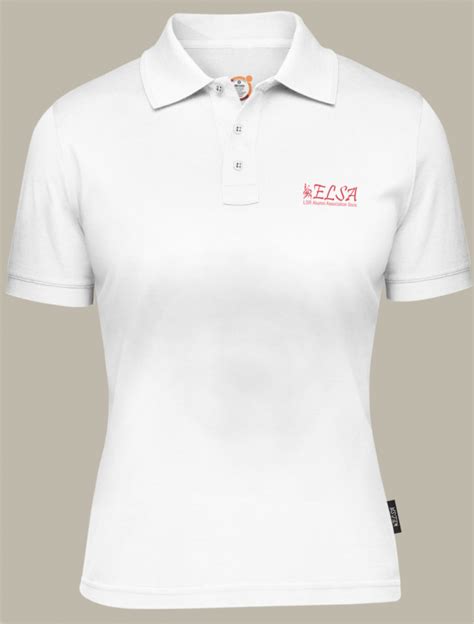 Elsa Collar T Shirt With Elsa Mark And Ad3 Design White