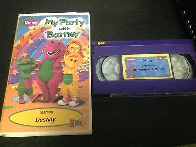 Watch barney get his start as a childhood icon in his very first special 'barney: MY PARTY WITH BARNEY Rare OOP Custom VHS Video Kideo Staring Destiny | eBay