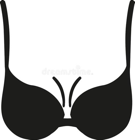 Bikini Bra With Boobs Stock Vector Illustration Of Pictogram 107156949