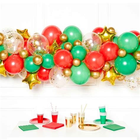 Diy Balloon Garland Kit Christmas Lets Party