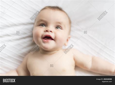 Cute Happy 7 Month Image And Photo Free Trial Bigstock