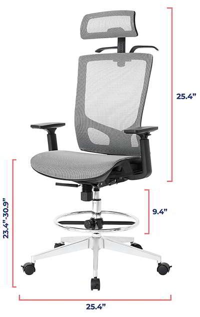Great Tall Office Chairs For Standing Desks Reviewed Ergonomic Trends