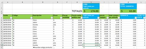 Negocios En Excel Manual Control De Ventas En Excel Plantilla Muy