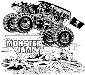 Monster trucks coloring pages coloringsuite. Tucson Monster Jam Giveaway - Desert Deals Diva