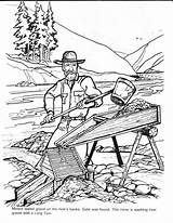 Coloring Gold Rush Colouring Mining Barkerville Panning Printable Klondike Barker Billy Books Sheets Yumpu Box sketch template