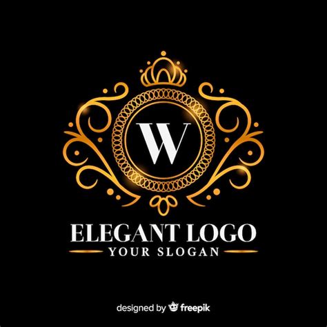 Golden Elegant Logo Template Vector Free Download