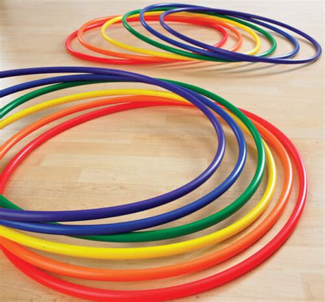 Multicolor Hula Hoop Childrens Adult Fitness Activity Plastic Hoola
