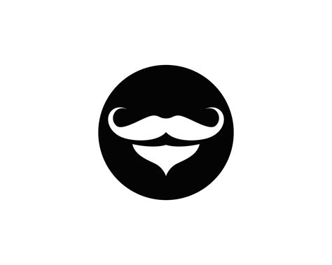 Mustache Logo Icon Illustration Vector Vector 595685 Vector Art At