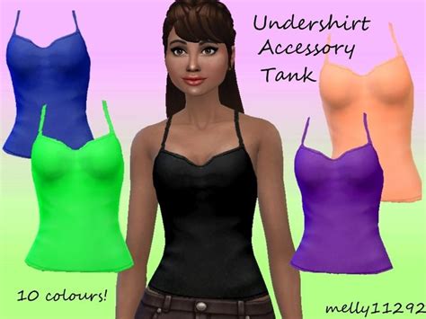 Melly11292s Undershirt Accessory Tank Sims Sims 4 New Outfits