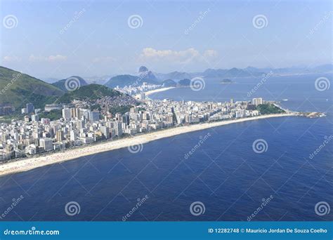 Ipanema Beach Rio De Janeiro Stock Photo Image Of Walkway Walking