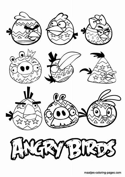 Angry Birds Coloring Pages Easter Pdf Printable