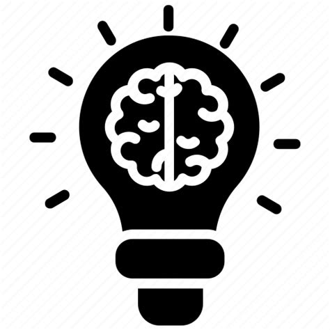 Brainstorming, creative thinking, innovative brain, innovative idea, solution icon