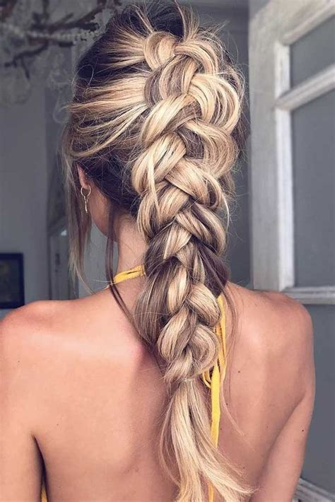 Loose French Braided Tail Braids For Long Hair Long Hair Styles