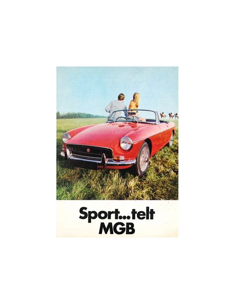1971 MG MGB GT BROCHURE DUTCH