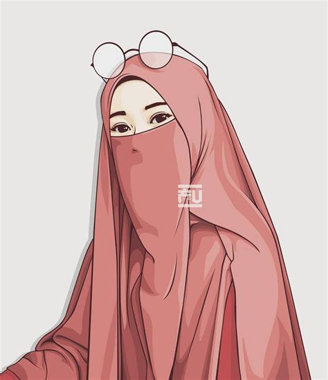 Vector Hijab Niqab I Love Hijab Hfz Kızlara özgü Müslüman