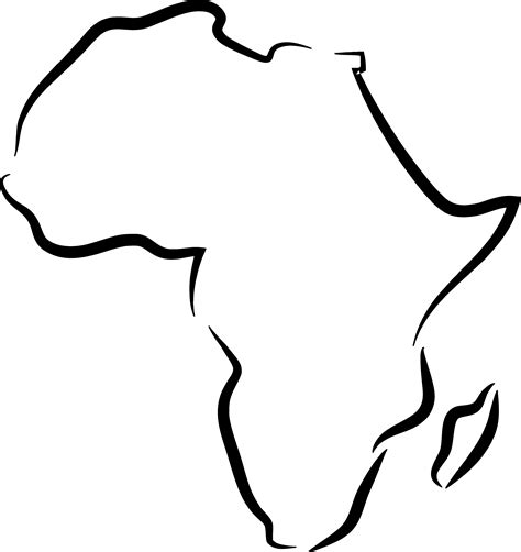 Africa Outline Vector Africa Continent Outline Free Vector Art 17