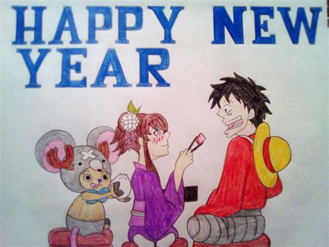 One Piece Happy New Year Of The Rat By Lrowling On Deviantart