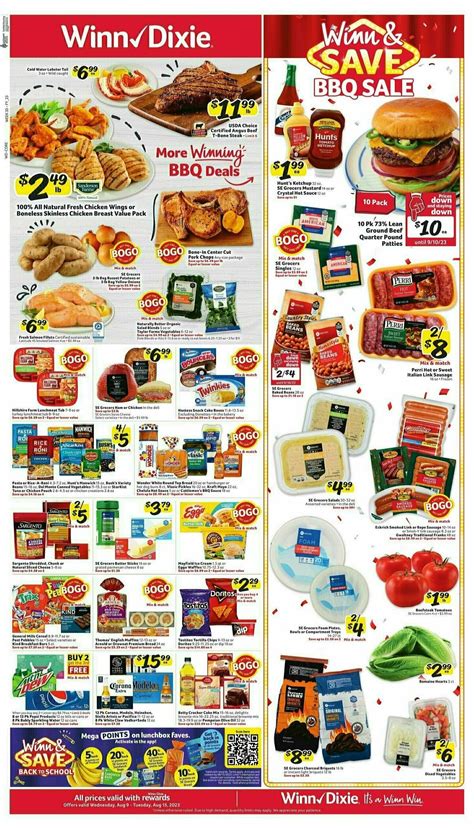 Winn-Dixie Weekly Ad from August 9