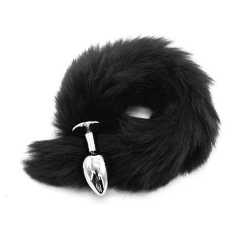 Buy Faux Fox Tail Butt Plug Stainless Steel Metal Anal