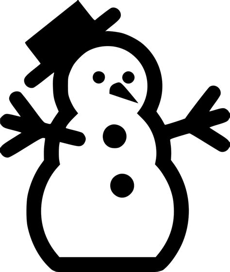 Snow Man Snowman Winter Svg Png Icon Free Download (#574448