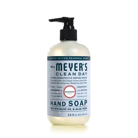 Mrs Meyers Clean Day Liquid Hand Soap Snowdrop Scent 125 Fluid
