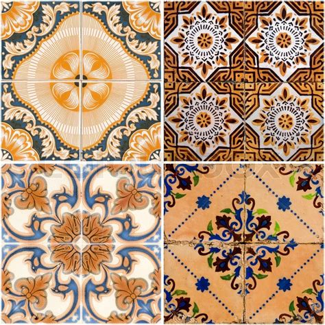 Vintage Ceramic Tiles Stock Image Colourbox