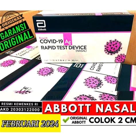 Jual Abbot Test Swab Antigen Abbott Nasal Bioquick Pcs Rapid Antigen