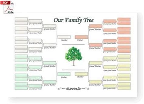 More than 20 professional types of graphs to choose from. Printable Family Tree Template - Business Card - Website ...