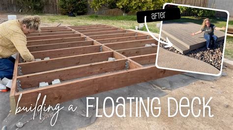 Building A Floating Deck With Composite Decking Youtube