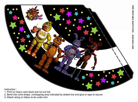 Free Printable Five Night At Freddys Party Kits Template Free