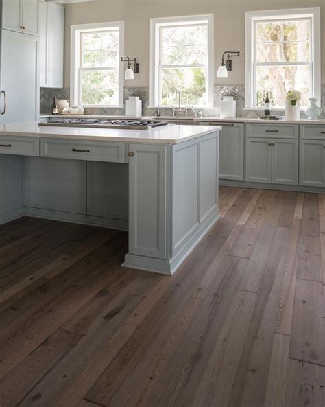 Kitchens with light grey floors. Reclaimed Wood Floors - Transitional - kitchen - Benjamin ...