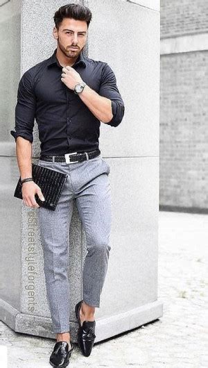 White Shirt Interview Clothing Ideas With Grey Formal Trouser Formal